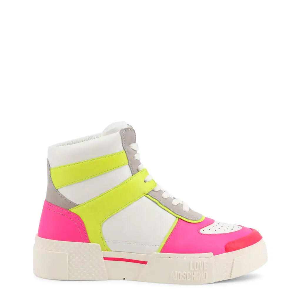 Neon Pink High Top Sneakers