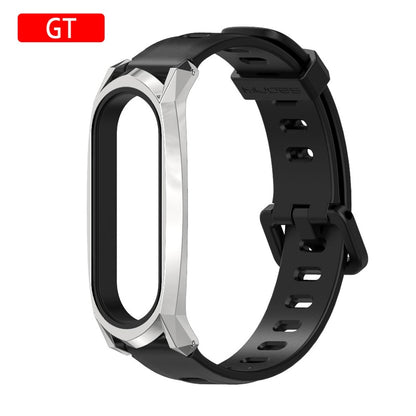 Nouveau Bracelet Original Mijobs Youth pour Xiaomi Mi Band 5 Bracelet avec cadre en métal pour Xiaomi Mi Band 4 Bracelet de remplacement en Silicone 