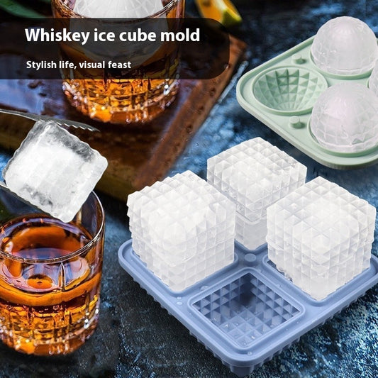 Silicone Ice Tray Whiskey Ice Cube Mold