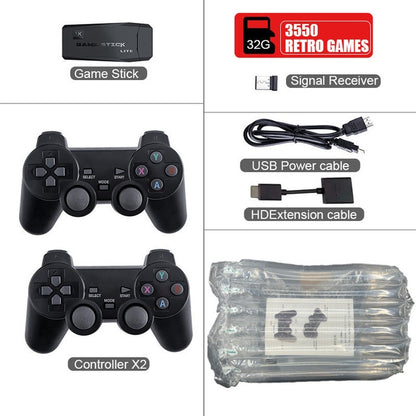 Video Game Console Double Wireless Controller