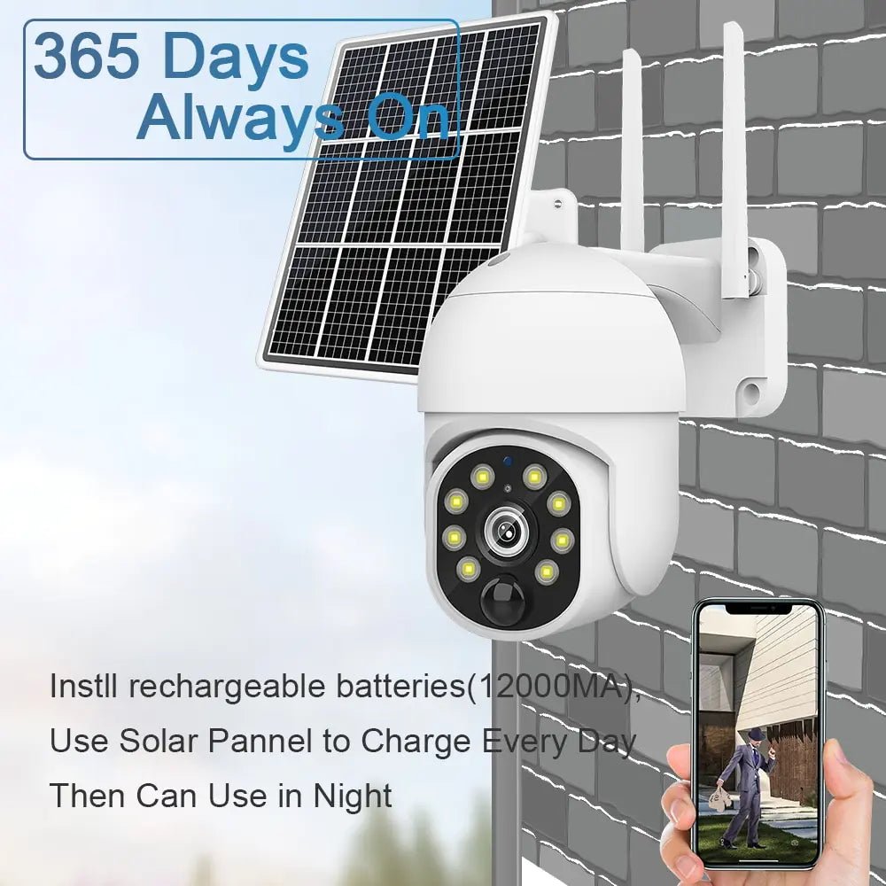 4G Solar Surveillance Camera Waterproof - Jaazi Intl