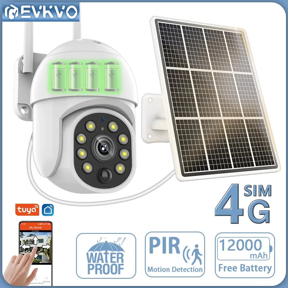 4G Solar Surveillance Camera Waterproof - Jaazi Intl