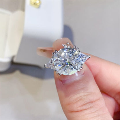 5 Carat Moissanite 925 Sterling Silver Ring - Jaazi Intl