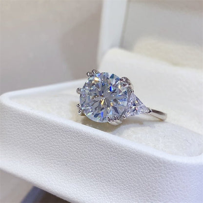 5 Carat Moissanite 925 Sterling Silver Ring - Jaazi Intl