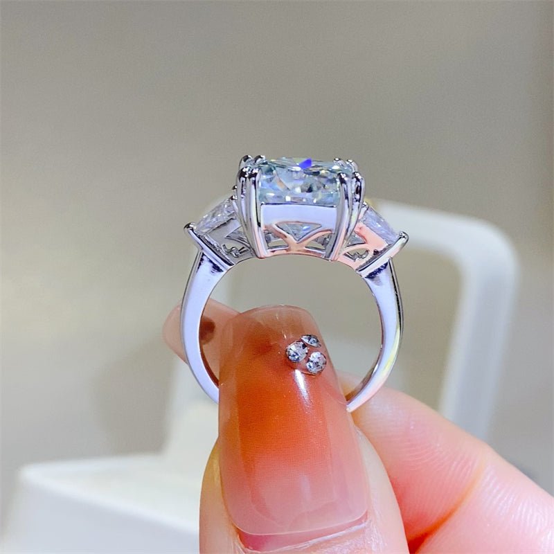 5 Carat Moissanite 925 Sterling Silver Ring - Jaazi Intl