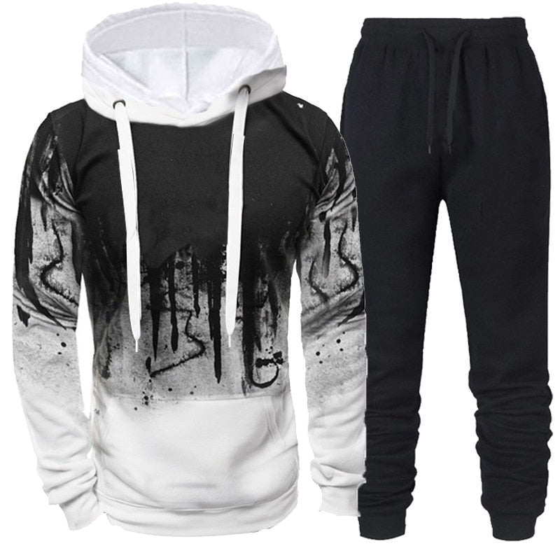 Set aus Trainingsanzug, Kapuzenpullover und Hose