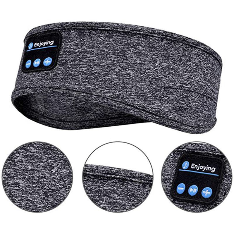 Wireless Bluetooth Sleeping Headphones Headband Thin Soft Elastic Comfortable Music Ear Phones Eye Mask For Side Sleeper Sports - Jaazi Intl