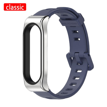 Nouveau Bracelet Original Mijobs Youth pour Xiaomi Mi Band 5 Bracelet avec cadre en métal pour Xiaomi Mi Band 4 Bracelet de remplacement en Silicone 