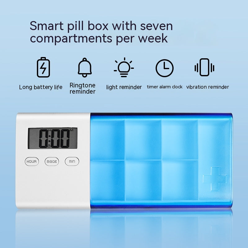 Tragbare elektronische tragbare Mini-Timing-Medizin-Smart-Pillendose