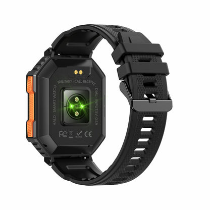 KR80 Bluetooth HD Sprachanruf Smartwatch Kompass Herzfrequenz Blutdruck Blutsauerstoffüberwachung 