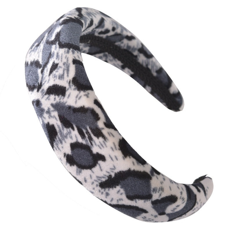 Milk Silk Face Wash Hair Band Velvet Sponge Hair Band Thickened Velvet Black Headband for Women