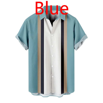 Tailored Suits Fashion Button-Down Party Shirts Short Sleeves