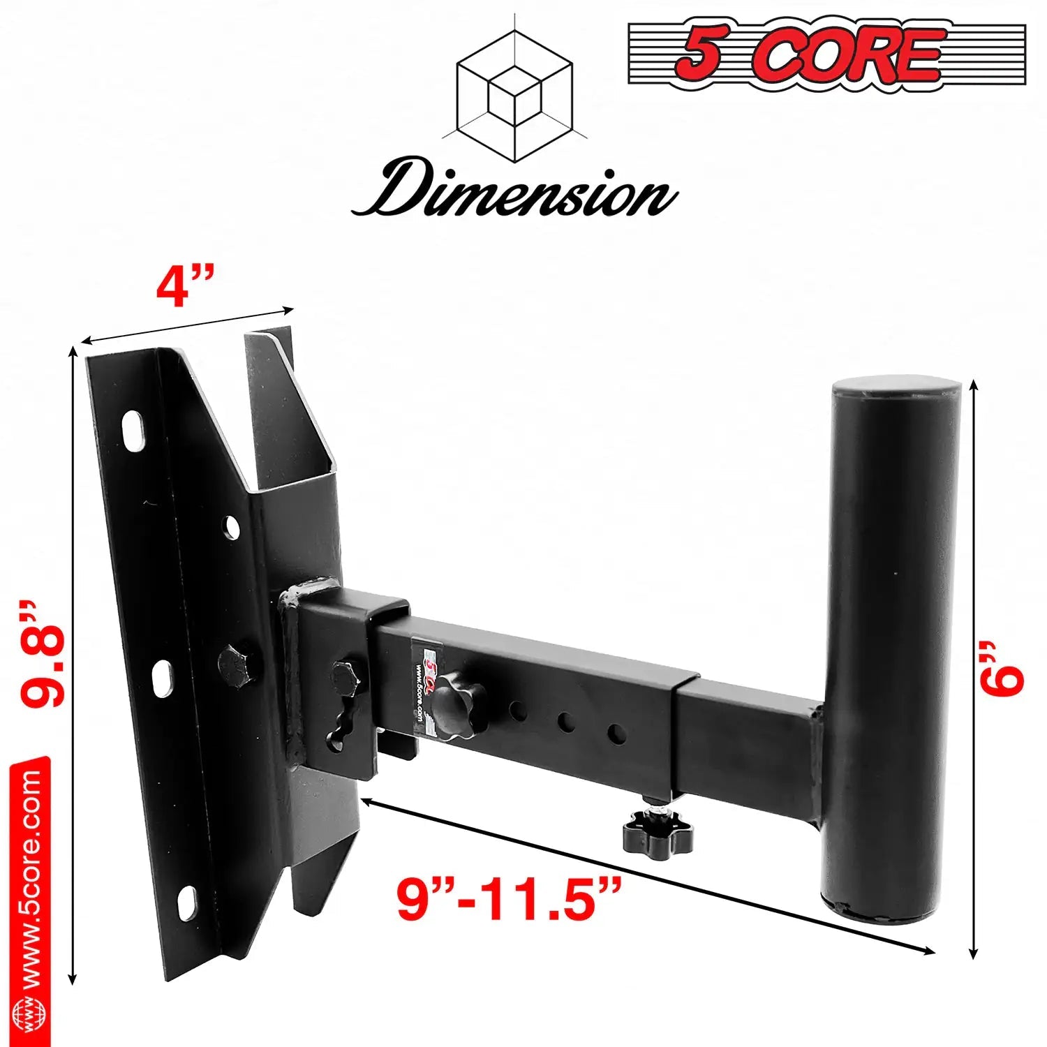 5Core Speaker Wall Mount Rotatable Angle Mounting Bracket Wall Speakers Holder - Jaazi Intl