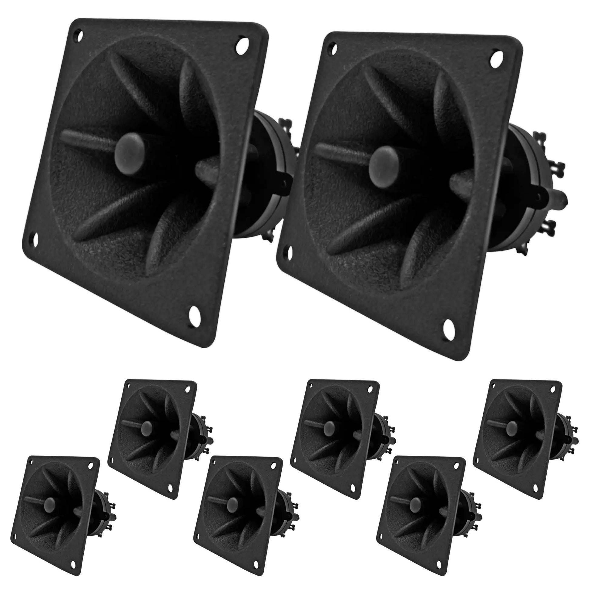 5Core Tweeter 3.25" x 3.25" 40W Component Square Driver Replacement Piezo Super Horn - Jaazi Intl