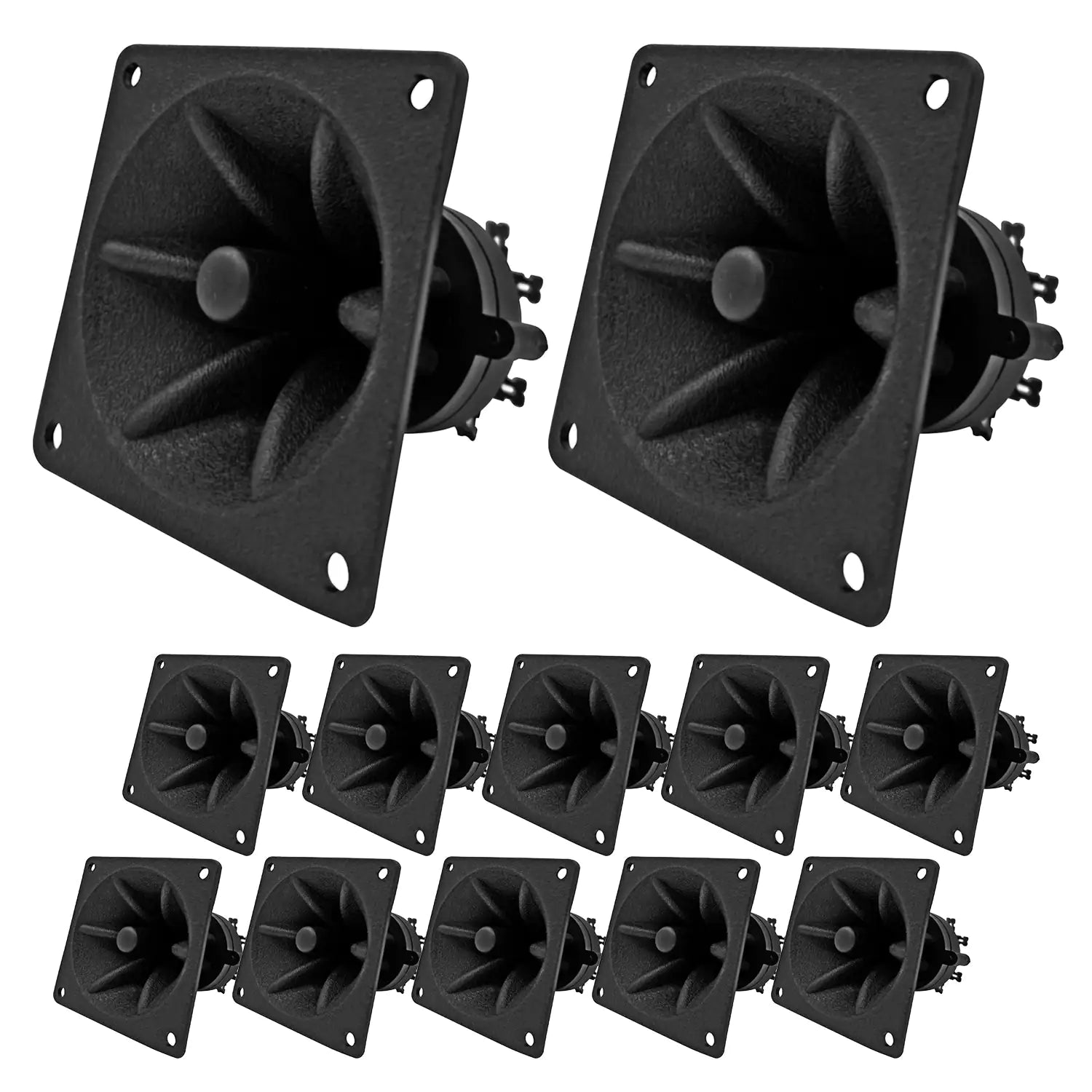 5Core Tweeter 3.25" x 3.25" 40W Component Square Driver Replacement Piezo Super Horn - Jaazi Intl