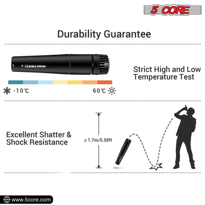 5Core XLR Microphone Dynamic Mic Karaoke Singing Studio Microfono Handheld Mics - Jaazi Intl