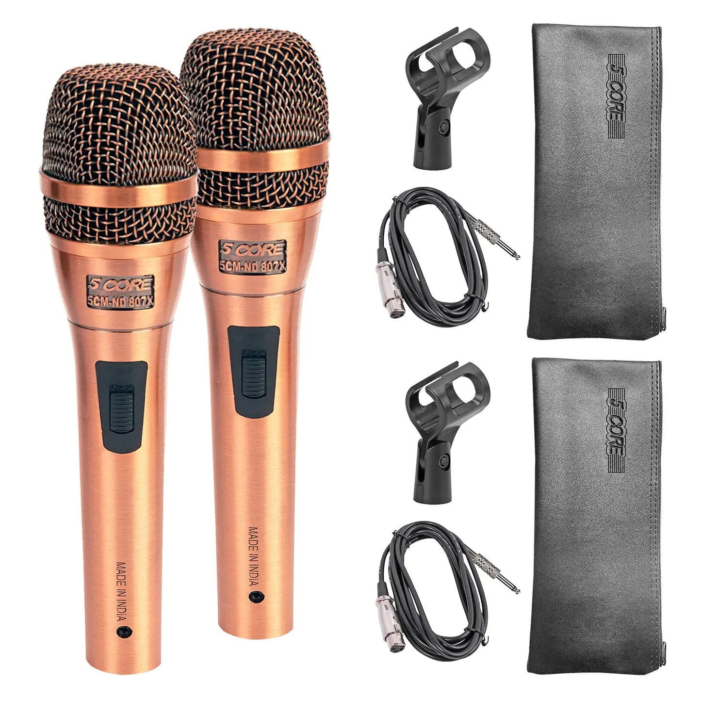 5Core XLR Microphone Dynamic Mic Karaoke Singing Studio Microfono Handheld Mics - Jaazi Intl