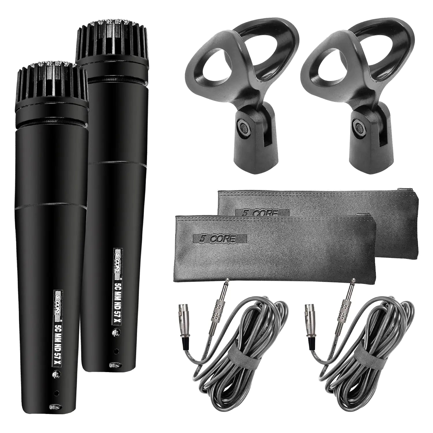 5Core XLR Microphone Dynamic Mic Karaoke Singing Studio Microfono Handheld Mics - Jaazi Intl