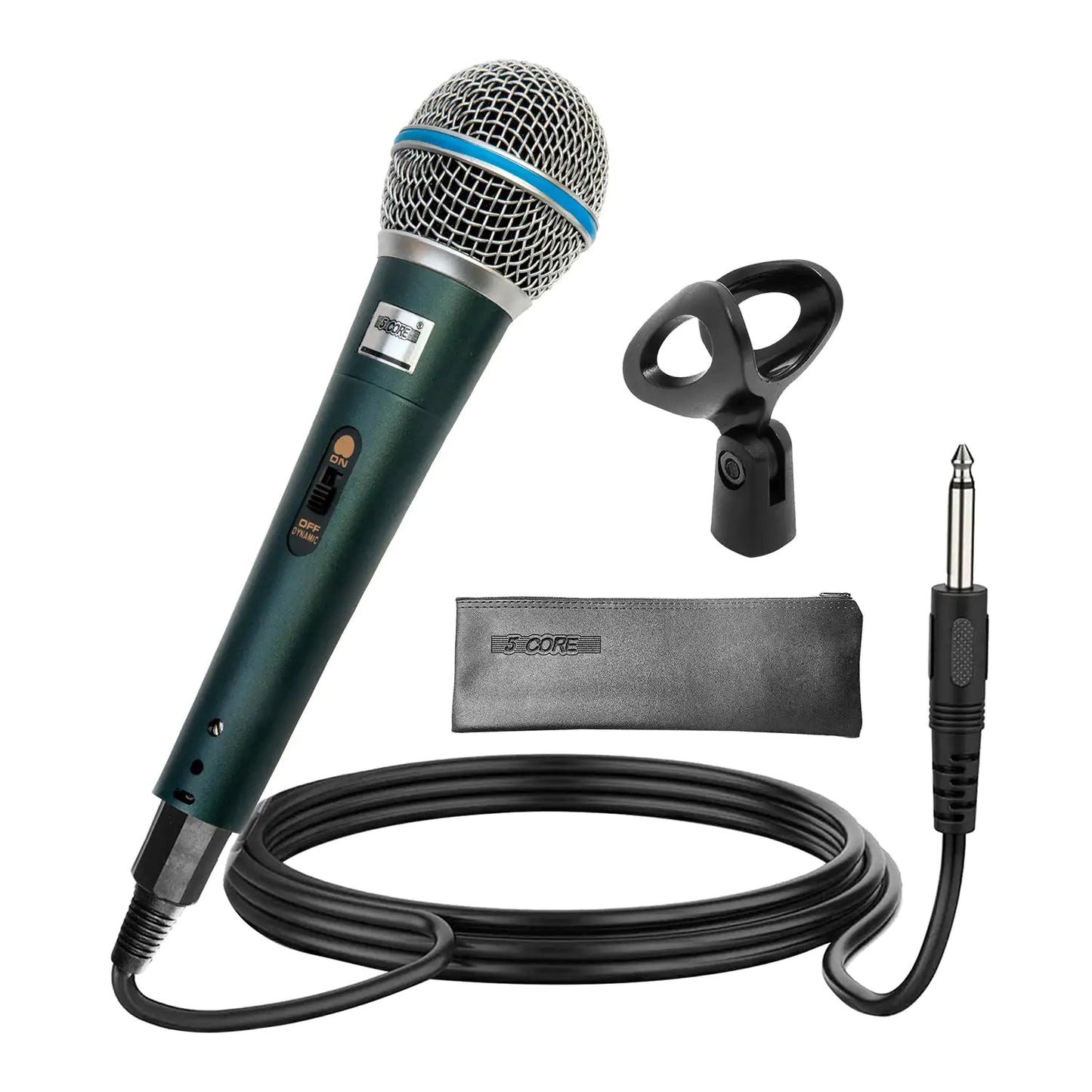 5Core XLR Microphone Dynamic Mic Karaoke Singing Studio Mics Handheld Microfono - Jaazi Intl