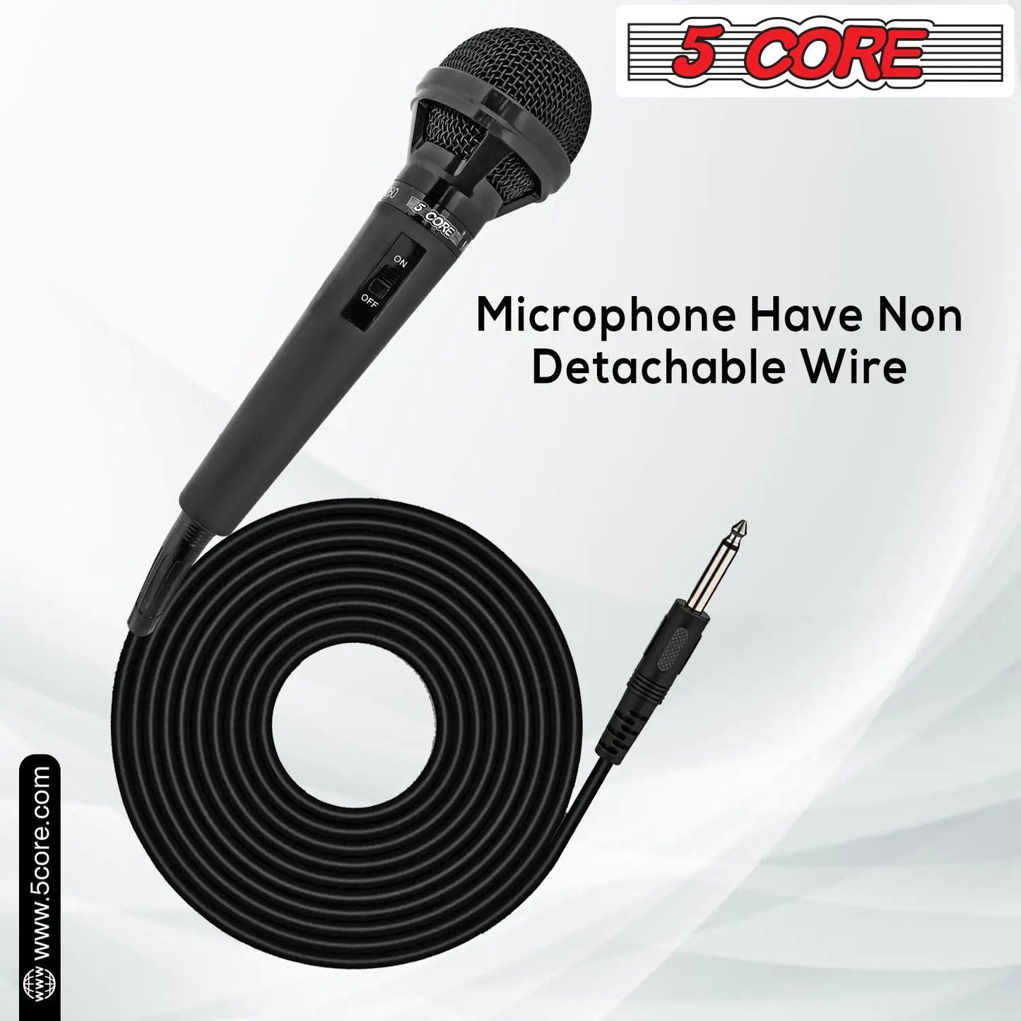 5Core XLR Microphone Dynamic Mic Karaoke Singing Studio Mics Handheld Microfono - Jaazi Intl