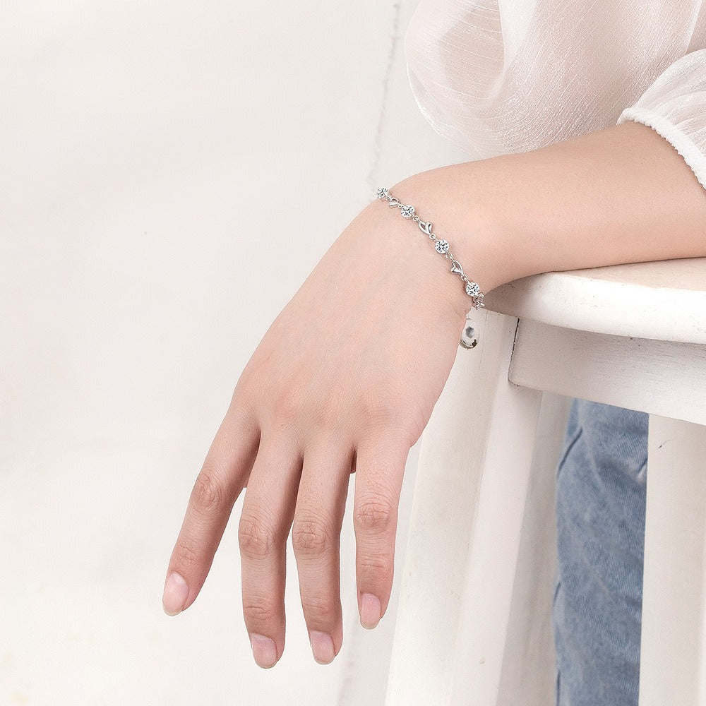 Bracelet d'amour en argent Sterling S925 Batu, Design de Niche léger, Bracelet de luxe tendance pour femmes, bijoux à main