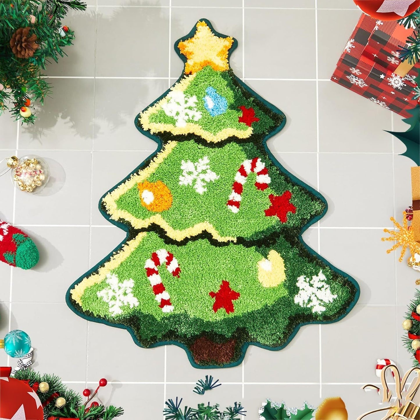 Nordic Christmas Tree Cashmere Mat