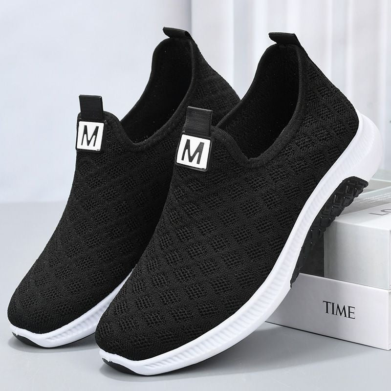 Summer Korean Mesh Comfortable Women Shoes Breathable Hollow Sports Walking Sneakers Casual Flat Ladies Solid Shoes