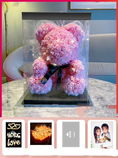 Rose Bear Bouquet Gift Box