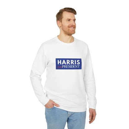 Harris for President Unisex Fleece Crewneck Sweatshirt