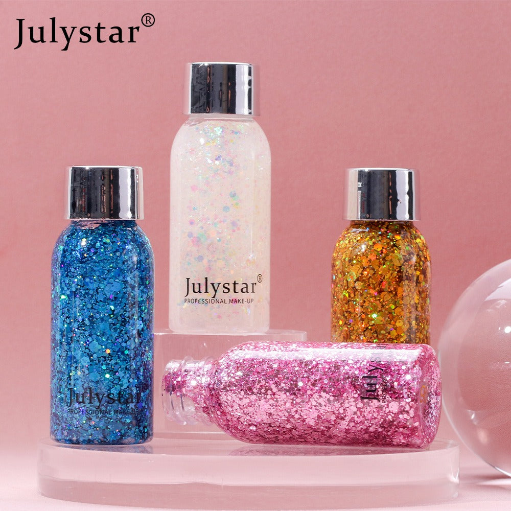 Julystar diamant cassé paillettes poudre transfrontalière Pop Show scène boîte de nuit maquillage paillettes ombre à paupières maquillage