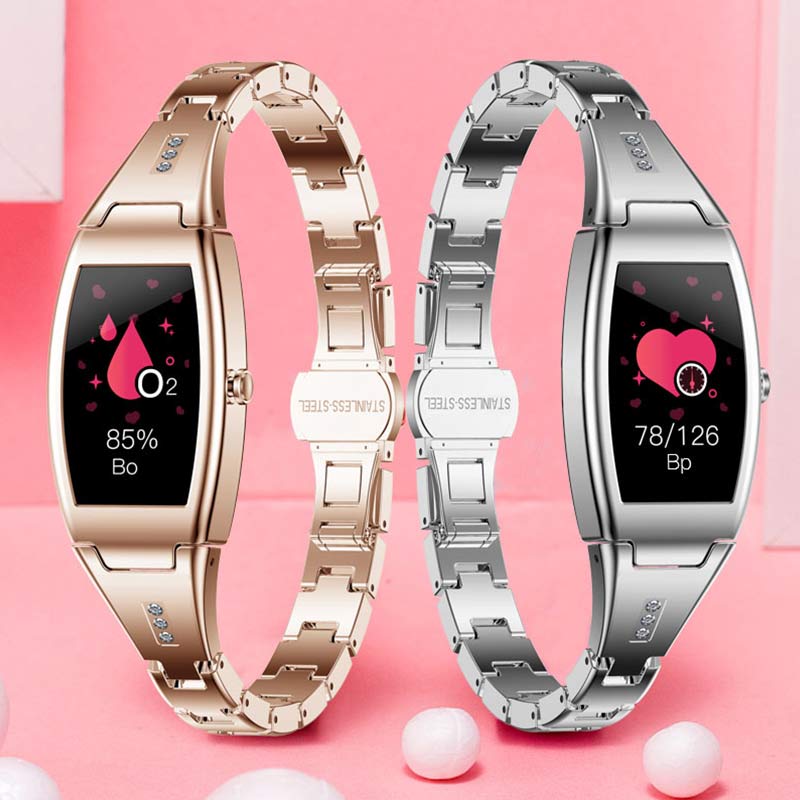 MK26 montre intelligente femmes filles moniteur de fréquence cardiaque dame Smartwatch 