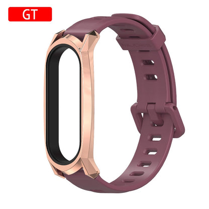 Nouveau Bracelet Original Mijobs Youth pour Xiaomi Mi Band 5 Bracelet avec cadre en métal pour Xiaomi Mi Band 4 Bracelet de remplacement en Silicone 