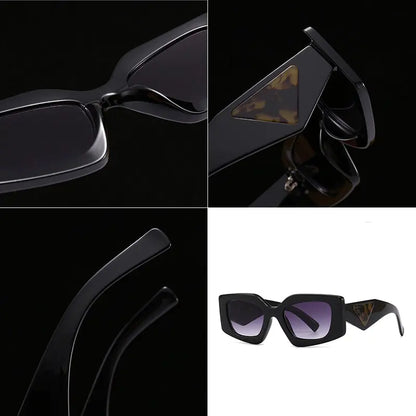 Retro Rectangular Cat Eye Sunglasses