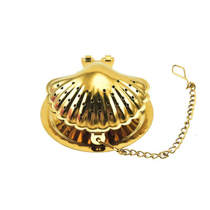 Gold Pendant Chain Tea Ball Stainless Steel Filtration Office Tea Making Device