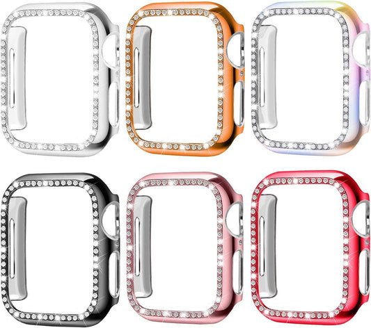 Geeignet für iwatch8 Apple Watch Case Schutzhülle PC Single Row Diamond Hollow Case 41MM45MM