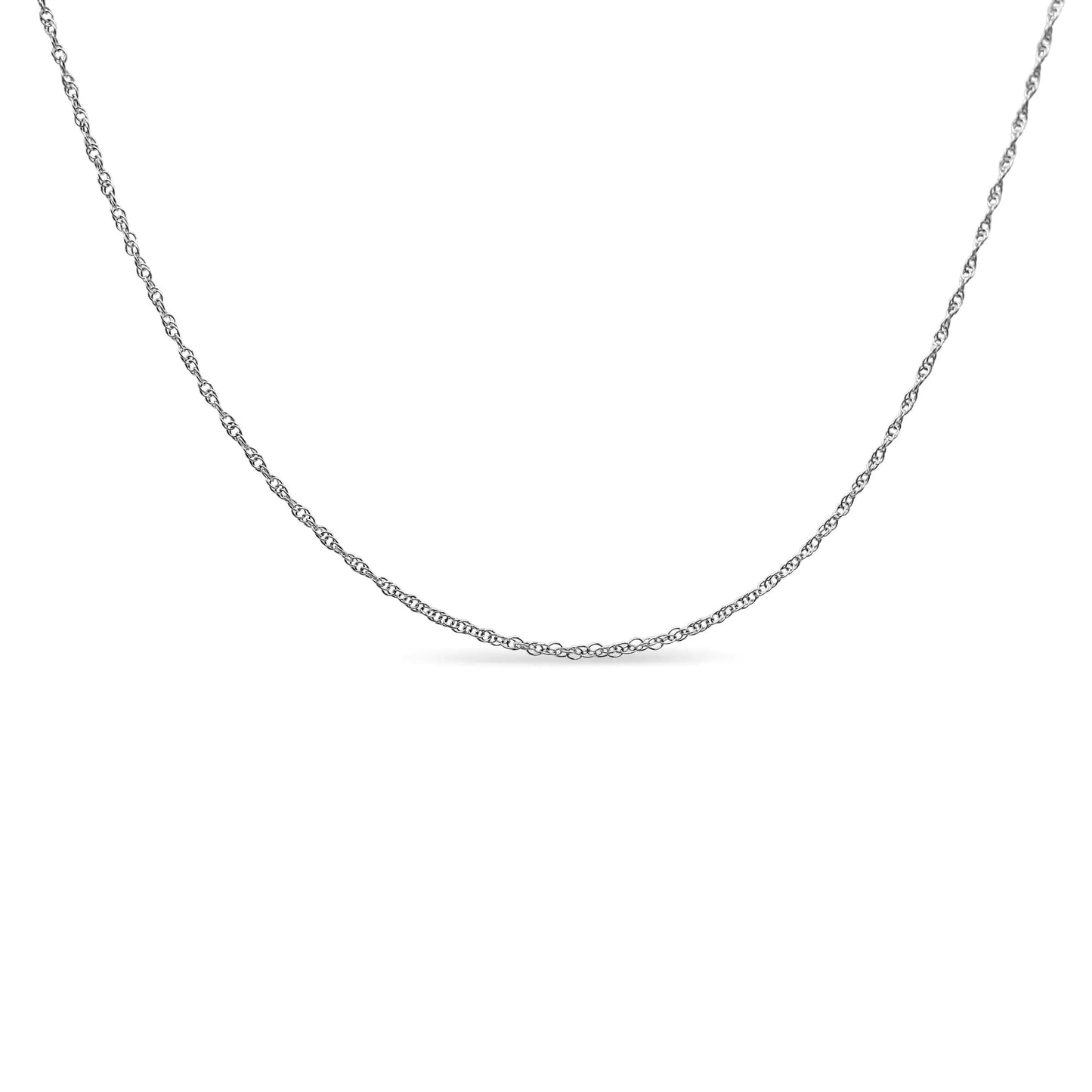 .925 Sterling Silver 1/10 Cttw Diamond Lock Pendant 18" Necklace (H - I Color, I1 - I2 Clarity) - Jaazi Intl