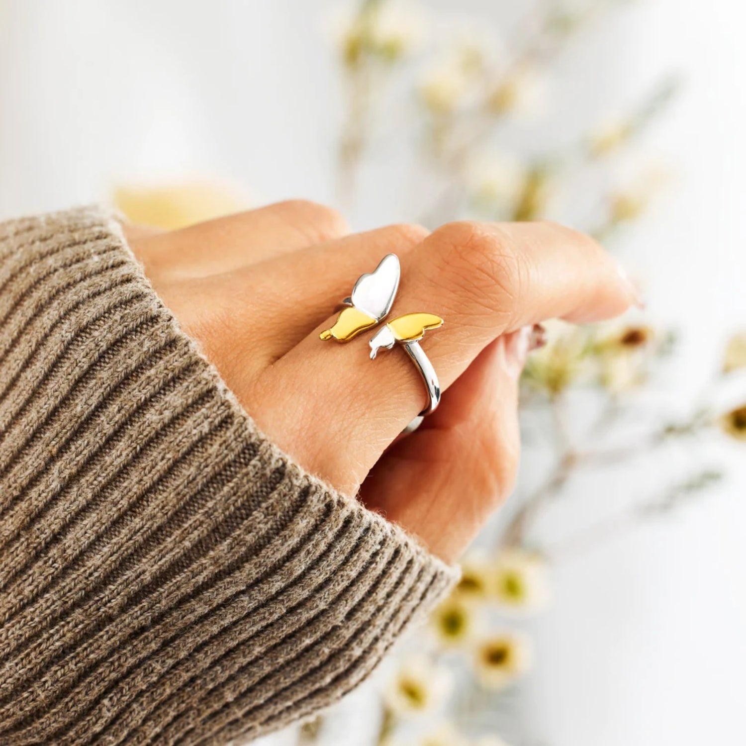 925 Sterling Silver Butterfly Ring - Jaazi Intl