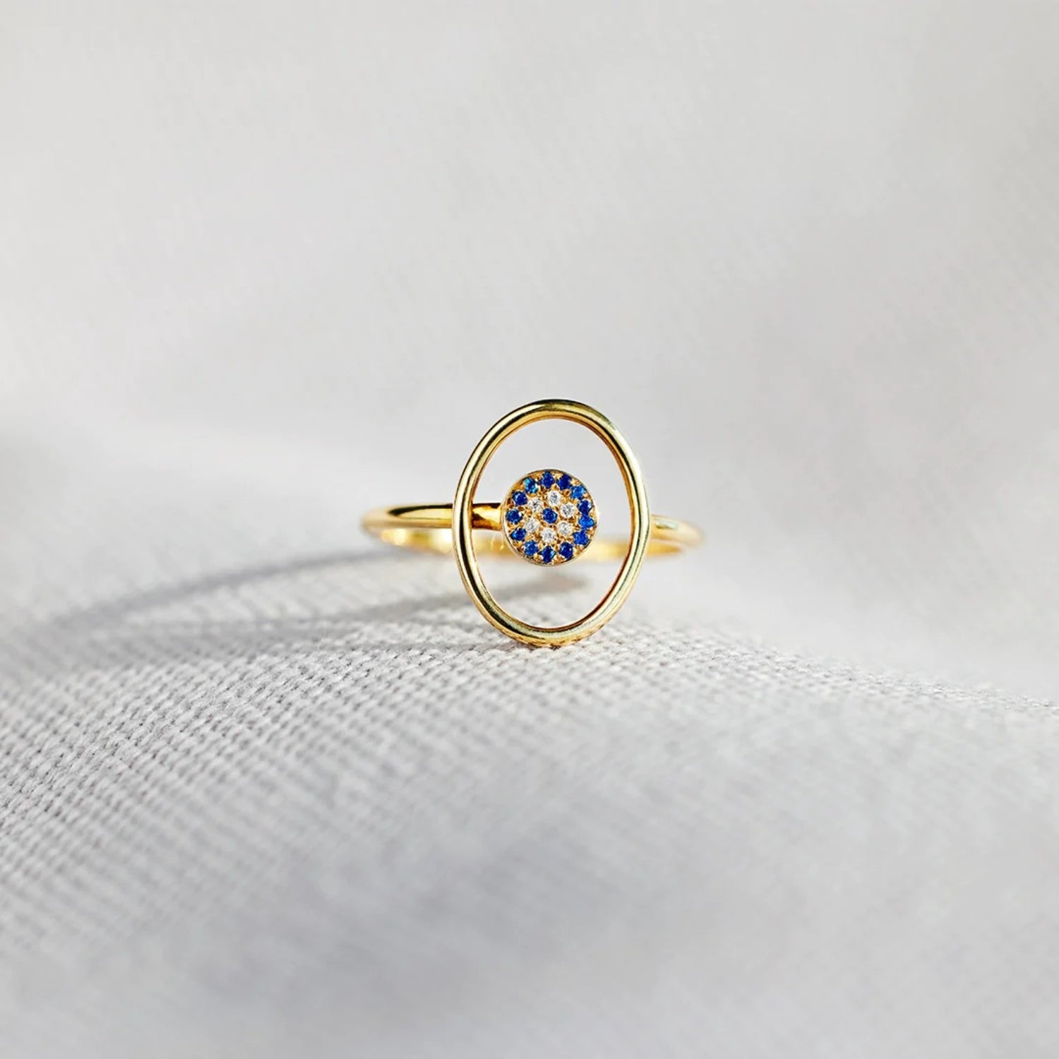 925 Sterling Silver Evil Eye Ring - Jaazi Intl