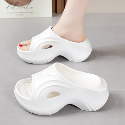 Super Thick-soled Slippers For Women Outdoor Fashion Beach Shoes Summer