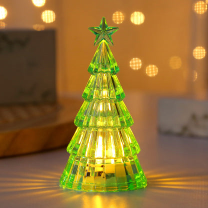 Christmas Decoration Light-emitting Christmas Tree Crystal Small Night Lamp