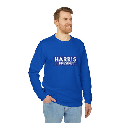 Harris for President Unisex Fleece Crewneck Sweatshirt