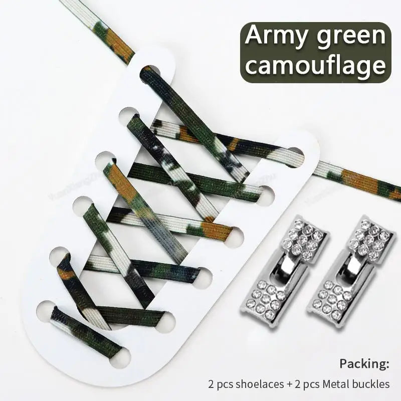 LACED LINK "CROSS LOCK" A-green camouflage