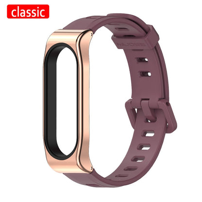 Nouveau Bracelet Original Mijobs Youth pour Xiaomi Mi Band 5 Bracelet avec cadre en métal pour Xiaomi Mi Band 4 Bracelet de remplacement en Silicone 