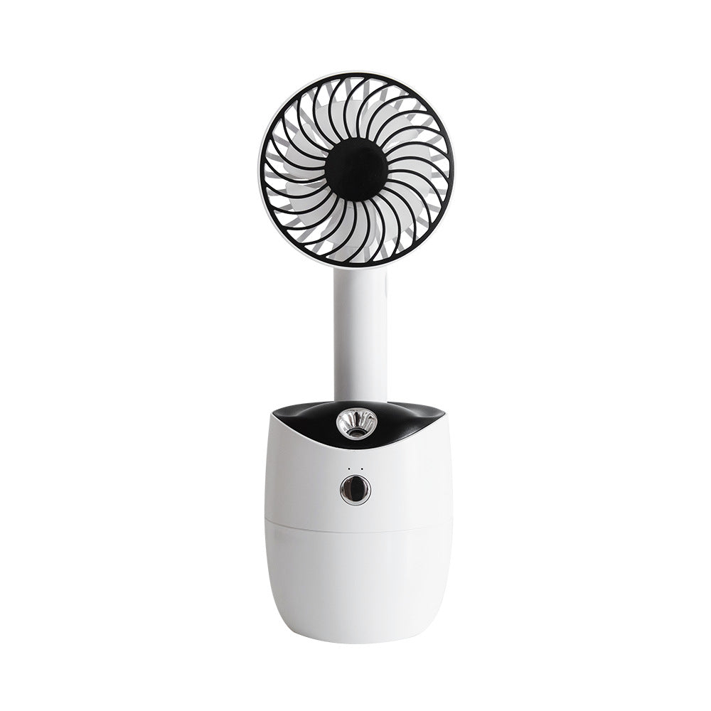 Nouveau Ventilateur de pulvérisation rotatif, Mini humidificateur Rechargeable USB, ventilateur à tête secouante silencieux et Portable 