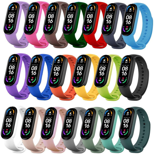 Bracelet pour Xiaomi Mi Band 7 6 5 4 3 Bracelet de Sport montre bracelet en Silicone pour Xiaomi Mi Band 7 3 4 5 bracelet Mi Band 7 bracelet 