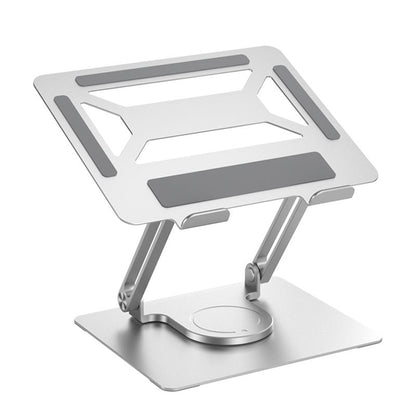 Support de bureau en aluminium pour ordinateur portable, support de refroidissement pour ordinateur, Double pôle pliable, Rotation continue à 360 degrés