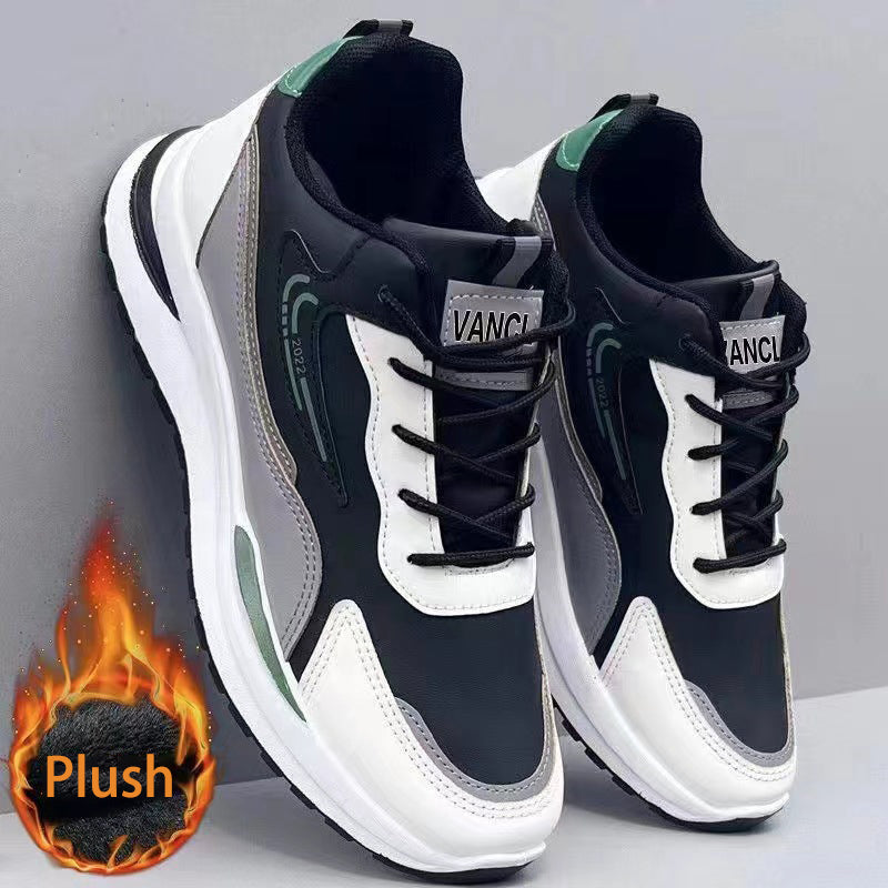 New Large Men's Shoes Sports Casual Shoes Mesh Breathable Shoes Black Men's Shoes