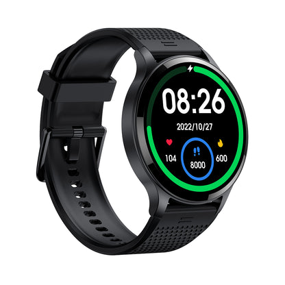 Montre connectée pour hommes et femmes, étanche, appel bluetooth, fréquence cardiaque, détection d'oxygène dans le sang toute la journée, 15 types de sports push