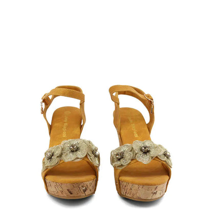 Flower Wedge Sandals