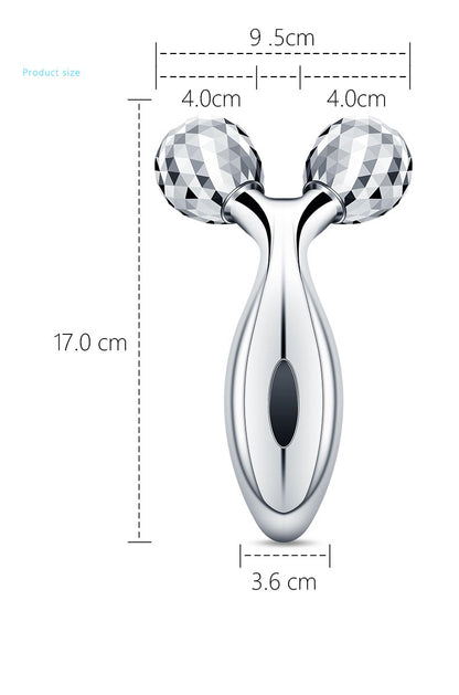 Massageinstrument Gesichtsmassageinstrument Manuelles Rolleninstrument V-Typ-Facelifting-Schönheitsinstrument